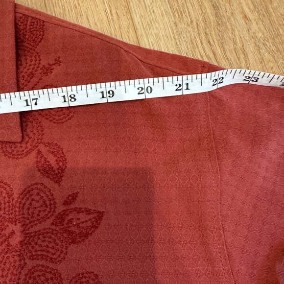 Tommy Bahama Men’s Silk Button Down Shirt USC Logo Maroon Floral Size XL - Picture 9 of 12